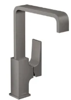 Hansgrohe Metropole mitigeur lavabo comfort Z230 noir brossé sailli 165 mm, PushOpen vidage