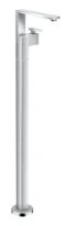 MELANGEUR DE LAVABO MONO-COMMANDE AXOR EDGE chromé encastre au sol avec vidage Push-Open - coupe diamant