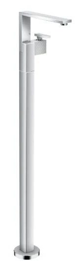 MELANGEUR DE LAVABO MONO-COMMANDE AXOR EDGE chromé encastre au sol avec vidage Push-Open - coupe diamant