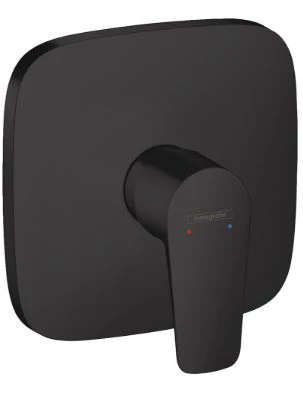 SET DE FINITION DOUCHE HANSGROHE TALIS E mat noir mural encastre mitigeur douche