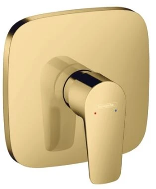 SET DE FINITION DOUCHE HANSGROHE TALIS E polished gold optic mural encastre mitigeur douche