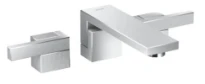 MELANGEUR DE LAVABO 3-TROUS AXOR EDGE chromé mural encastre bec 190 mm,vidage à ecoulement libre,coupe diamant