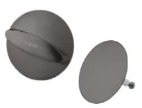 Hansgrohe FlexaPlus set de finition pour vidage baignoire - noir chromé brossé