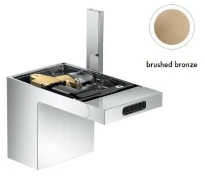 MELANGEUR DE BIDET AXOR MYEDITION brushed bronze Sans plaque avec vidage Push-Open