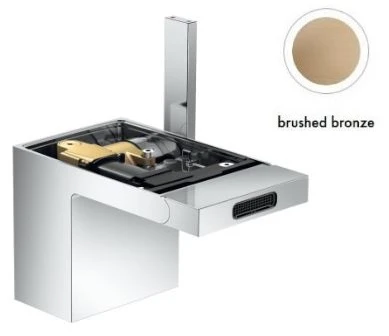 MELANGEUR DE BIDET AXOR MYEDITION brushed bronze Sans plaque avec vidage Push-Open