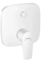 SET DE FINITION BAIN/DOUCHE HANSGROHE TALIS E mat blanc mural encastre avec aerateur
