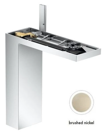 MELANGEUR DE LAVABO AXOR MYEDITION brushed nickel Sans plaque avec vidage Push-Open