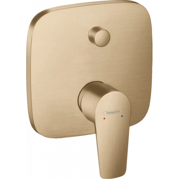 SET DE FINITION BAIN/DOUCHE HANSGROHE TALIS E brushed bronze mural encastre avec aerateur