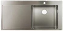 EVIER ENCASTRER/AFFLEURER HANSGROHE S715-F450 1045 MM - 510 MM o rvs 1 cuve egouttoir gauche - sans vidage manuel