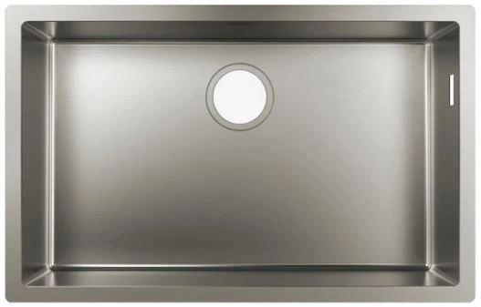 EVIER SOUS-ENCASTRABLE HANSGROHE S719-U660 710 MM - 450 MM o rvs 1 cuve sans vidage