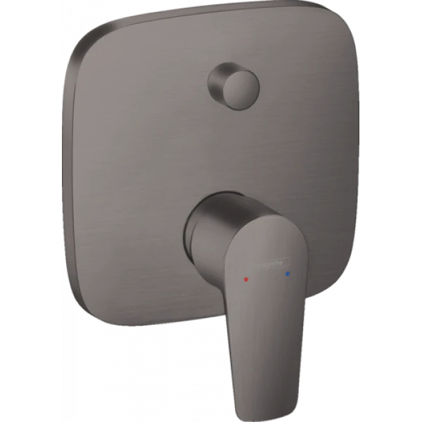 SET DE FINITION BAIN/DOUCHE HANSGROHE TALIS E brushed black mural encastre avec aerateur