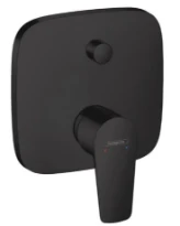 Hansgrohe Talis E bain/douche set de finition mural encastré noir mat avec purgeur intégré
