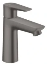 Hansgrohe Talis E mitigeur lavabo Comfortz110 noir brossé avec vidage avec tirette