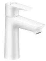 Hansgrohe Talis E mitigeur lavabo Comfortz110 blanc mat sailli 112 mm, avec vidage avec tirette