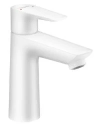 Hansgrohe Talis E mitigeur lavabo Comfortz110 blanc mat sailli 112 mm, avec vidage avec tirette