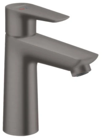 Hansgrohe Talis E mitigeur lavabo ComfortZ110 noir brossé avec vidage avec tirette