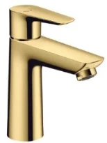 Hansgrohe Talis E mitigeur lavabo ComfortZ110 polished gold optic avec vidage avec tirette