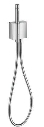 SUPPORT DE DOUCHE AXOR EDGE 104 MM - 104 MM ! chromé Fixfit porter square douche à main micro 2jet+flexible 1,25m-CoupeDiama