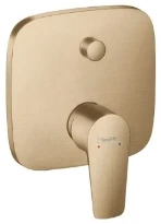 SET DE FINITION BAIN/DOUCHE HANSGROHE TALIS E brushed bronze mural encastré monocommande
