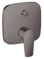 SET DE FINITION BAIN/DOUCHE HANSGROHE TALIS E brushed black mural encastré monocommande