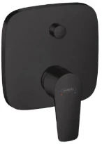 Hansgrohe Talis E bain/douche set de finition pour mural encastré noir mat mitigeur
