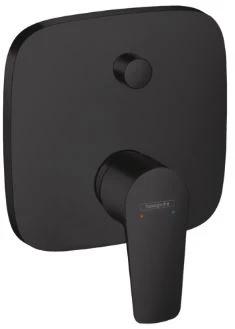 Hansgrohe Talis E bain/douche set de finition pour mural encastré noir mat mitigeur