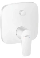 SET DE FINITION BAIN/DOUCHE HANSGROHE TALIS E mat blanc mural encastré monocommande