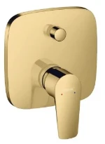 SET DE FINITION BAIN/DOUCHE HANSGROHE TALIS E polished gold optic mural encastré monocommande