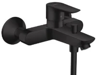 Hansgrohe Talis mitigeur bain apparent noir mat bec pour bain avec quickclean mousseur et inverseur