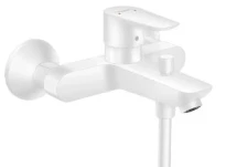 Hansgrohe Talis E mitigeur bain apparent blanc mat bec pour bain avec quickclean mousseur et inverseur