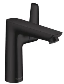 MELANGEUR DE LAVABO MONO-COMMANDE HANSGROHE TALIS E mat noir comfortzone 150 avec vidage