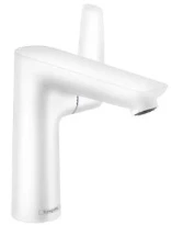 MELANGEUR DE LAVABO MONO-COMMANDE HANSGROHE TALIS E mat blanc comfortzone 150 avec vidage