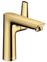 MELANGEUR DE LAVABO MONO-COMMANDE HANSGROHE TALIS E polished gold optic comfortzone 150 avec vidage