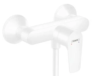 MELANGEUR DE DOUCHE MONO-COMMANDE HANSGROHE TALIS E mat blanc apparent