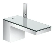 MELANGEUR DE LAVABO AXOR MYEDITION chromé ComfortZone70 plaque de finition verre securite+vidage PushOpen