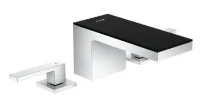 MELANGEUR DE LAVABO 3-TROUS AXOR MYEDITION satin black/brushed bronze pour vasque libre avec push open - sans plaque