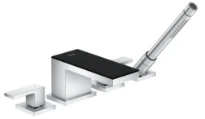 MELANGEUR BAIGNOIRE 4-TROUS HANSGROHE MYEDITION noir/chromé x