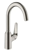 Hansgrohe M421 mitigeur cuisine - stainless steel optic - comforzone 220