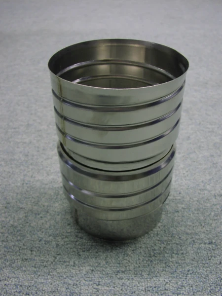 Roccheggiani Isoflex TDX 316L koppelstuk flex-flex 150 x 150 mm