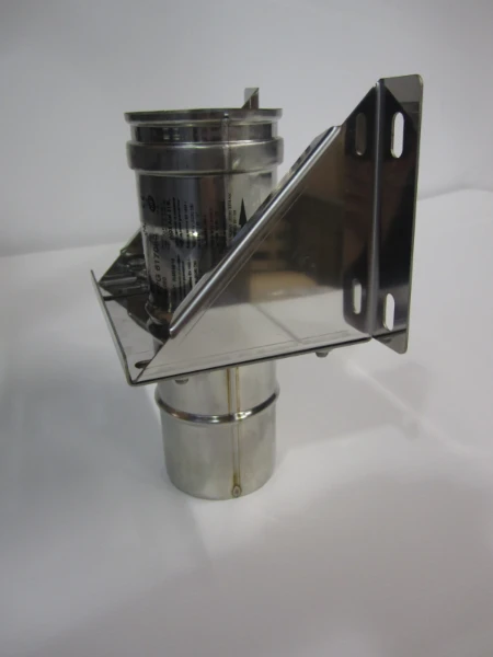 Roccheggiani SPG 316L inox enkelwandig muursteun 200 mm