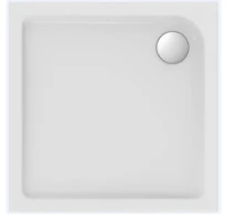 Procasa Lugano receveur de douche acrylique 1000 x 1000 x 40 mm - blanc - écoulement 90 mm