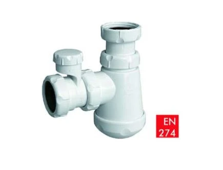 SIPHON BOUTEILLE NICOLL 130/216 ! 6/4 X 40 MM blanc pp avec ventilair