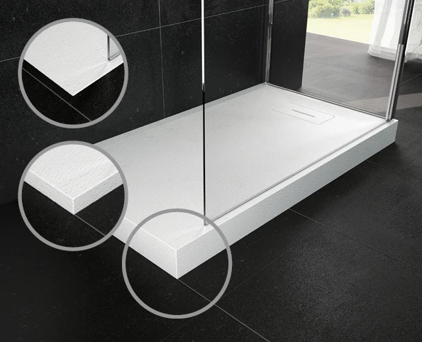 Novellini Novosolid douchebak 1800 x 800 x 35 mm - wit mat - installatie in, op of boven vloer