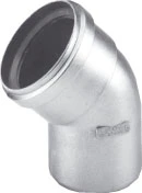 Burgerhout Alu-fix dikwandig alu bocht 45° MF 80 x 80 mm