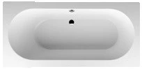 Villeroy & Boch Oberon baignoire quaryl 1900 x 900 mm - blanc - avec pieds