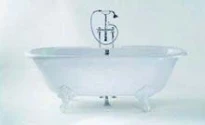 Aqua Prestige Cottage Romance baignoire autoportante duroxite 1750 x 770 mm - blanc - avec pieds