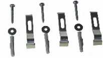Ferrobase fixation murale set de 3 supports pour baignoire et douche