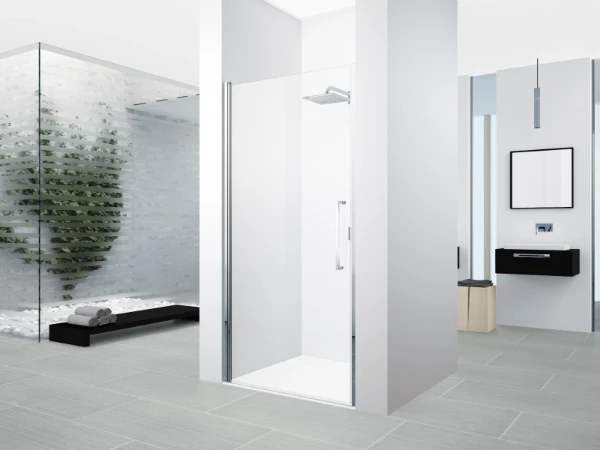 PARE - BAIGNOIRE PLIANT. NOVELLINI YOUNG 2.0 120 - 150 ! chromé mat , transparent droite - 2 parts