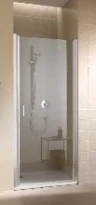PORTE DE DOUCHE PIVOTANTE KERMI CADA VP 90 - 200 ! gris argent brillant verre de securite ESG clair regl. de 860-910mm,droite,cadaclean