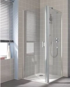 CCTWD10020VVK Kermi Cada XS TWD zijwand 1000 x 2000 mm - verstelbaarheid 960-1010 mm - SIHG ESG CC Clean - profiel : hoogglans zilvergrijs
